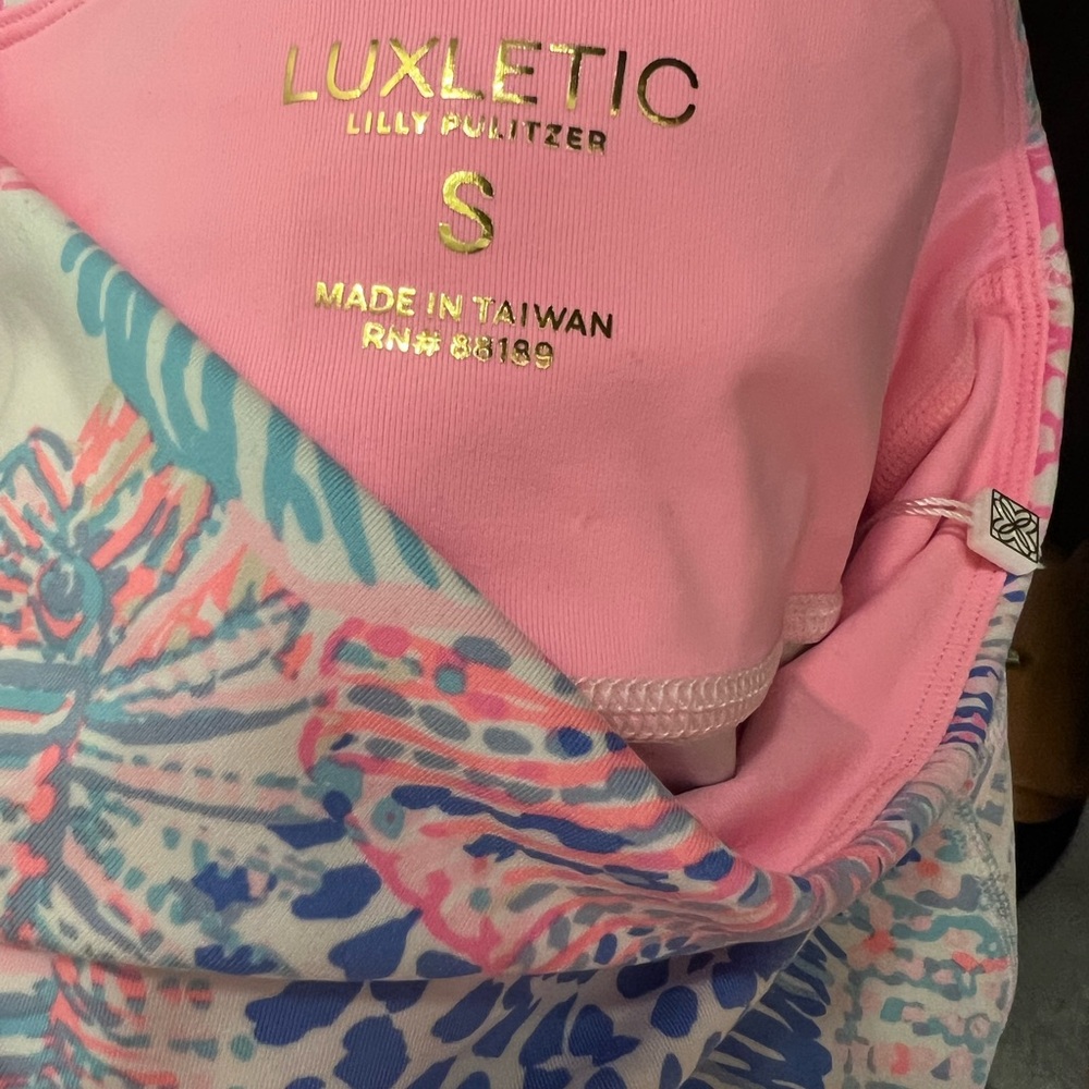 Lilly Pulitzer Pink and Blue Patterned Leggings